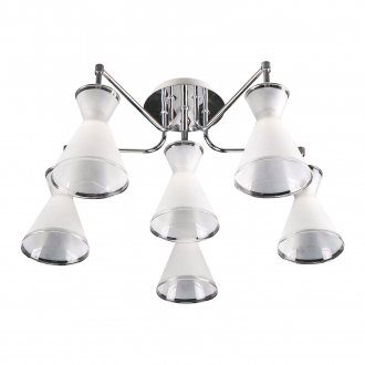 Потолочный светильник  ЭкономСвет 10062/6CR WT - Интернет-магазин бытовой техники, вентиляции, гигиенического оборудования Энерготехника, Екатеринбург