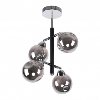 Потолочный светильник  ЭкономСвет 10111/4CR+BK SM - Интернет-магазин бытовой техники, вентиляции, гигиенического оборудования Энерготехника, Екатеринбург