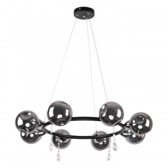 Потолочный светильник  ЭкономСвет 10115/8CR+BK SM - Интернет-магазин бытовой техники, вентиляции, гигиенического оборудования Энерготехника, Екатеринбург