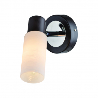 Спотовый светильник  ЭкономСвет 14960/1wBK+CR WT - Интернет-магазин бытовой техники, вентиляции, гигиенического оборудования Энерготехника, Екатеринбург