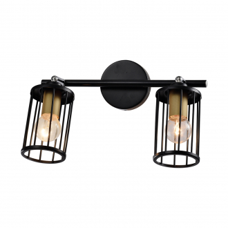 Спотовый светильник  ЭкономСвет 14964/2wBK BK - Интернет-магазин бытовой техники, вентиляции, гигиенического оборудования Энерготехника, Екатеринбург