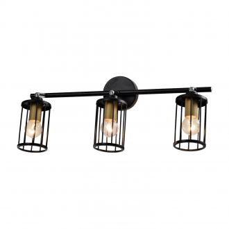 Спотовый светильник  ЭкономСвет 14964/3wBK BK - Интернет-магазин бытовой техники, вентиляции, гигиенического оборудования Энерготехника, Екатеринбург