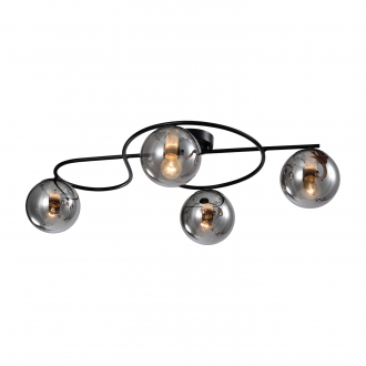 Спотовый светильник  ЭкономСвет 19393/4BK GR - Интернет-магазин бытовой техники, вентиляции, гигиенического оборудования Энерготехника, Екатеринбург