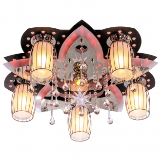 ЭкономСвет.Светильник космос  8282/5+1BK+CR RC MIXLED - Интернет-магазин бытовой техники, вентиляции, гигиенического оборудования Энерготехника, Екатеринбург