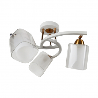 Потолочный светильник ЭкономСвет 58917/3FGD+WT WT+CL - Интернет-магазин бытовой техники, вентиляции, гигиенического оборудования Энерготехника, Екатеринбург