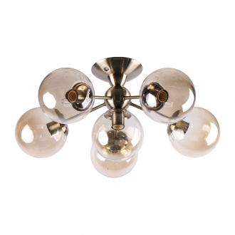 Потолочный светильник  ЭкономСвет 20905/6AB AMB - Интернет-магазин бытовой техники, вентиляции, гигиенического оборудования Энерготехника, Екатеринбург