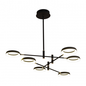 Gerhort Потолочный светодиодный светильник G61301/6BK+GD - Интернет-магазин бытовой техники, вентиляции, гигиенического оборудования Энерготехника, Екатеринбург