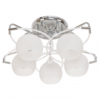 Потолочный светильник 1458/5CR WT ЭкономСвет - Интернет-магазин бытовой техники, вентиляции, гигиенического оборудования Энерготехника, Екатеринбург