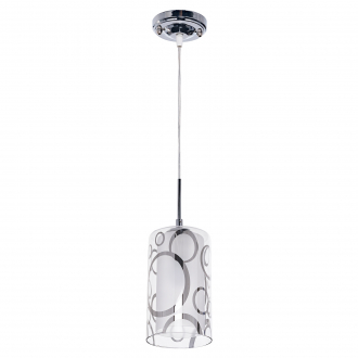 Подвесной светильник  ЭкономСвет 164/1CR WT+CL - Интернет-магазин бытовой техники, вентиляции, гигиенического оборудования Энерготехника, Екатеринбург