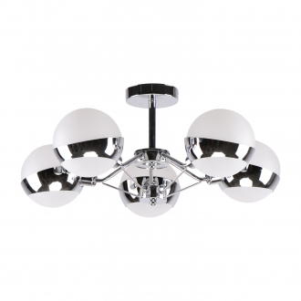 Потолочный светильник  ЭкономСвет 26069/5CR WT - Интернет-магазин бытовой техники, вентиляции, гигиенического оборудования Энерготехника, Екатеринбург