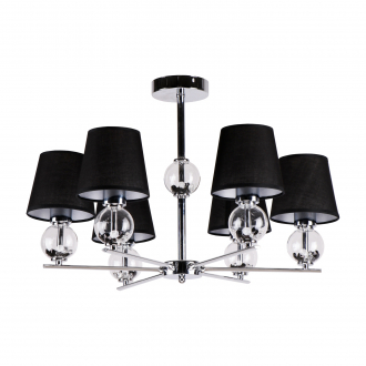 Потолочный светильник ЭкономСвет 25077/6CR BK - Интернет-магазин бытовой техники, вентиляции, гигиенического оборудования Энерготехника, Екатеринбург