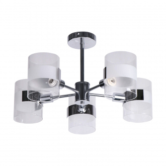 Потолочный светильник  ЭкономСвет 10108/5CR WT - Интернет-магазин бытовой техники, вентиляции, гигиенического оборудования Энерготехника, Екатеринбург