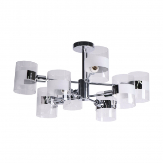 Потолочный светильник  ЭкономСвет 10108/8CR WT - Интернет-магазин бытовой техники, вентиляции, гигиенического оборудования Энерготехника, Екатеринбург