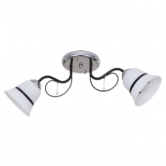 Потолочный светильник  ЭкономСвет 045B/2CR+BK WT - Интернет-магазин бытовой техники, вентиляции, гигиенического оборудования Энерготехника, Екатеринбург