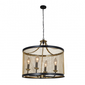 Gerhort Подвесной светильник G71156/4BK+GD - Интернет-магазин бытовой техники, вентиляции, гигиенического оборудования Энерготехника, Екатеринбург