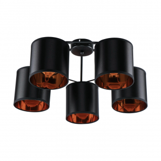 Потолочный светильник  ЭкономСвет 10910/5BK BK+GD - Интернет-магазин бытовой техники, вентиляции, гигиенического оборудования Энерготехника, Екатеринбург