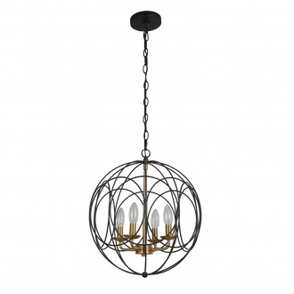 Подвесной светильник Gerhort G71154/4BK+GD - Интернет-магазин бытовой техники, вентиляции, гигиенического оборудования Энерготехника, Екатеринбург