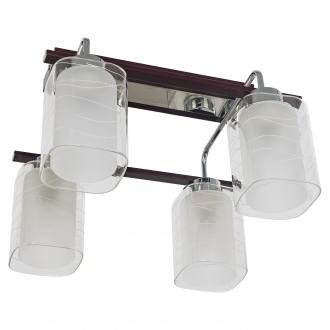 ЭкономСвет Настенный светильник 050J/4CR+BR WT - Интернет-магазин бытовой техники, вентиляции, гигиенического оборудования Энерготехника, Екатеринбург