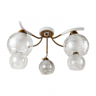 Потолочный светильник ЭкономСвет 39289/5WT+ZAB WT+CL - Интернет-магазин бытовой техники, вентиляции, гигиенического оборудования Энерготехника, Екатеринбург