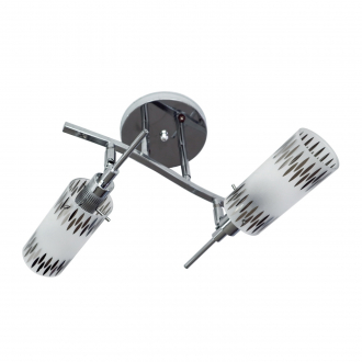 Спотовый светильник  ЭкономСвет 12474/2CR WT - Интернет-магазин бытовой техники, вентиляции, гигиенического оборудования Энерготехника, Екатеринбург