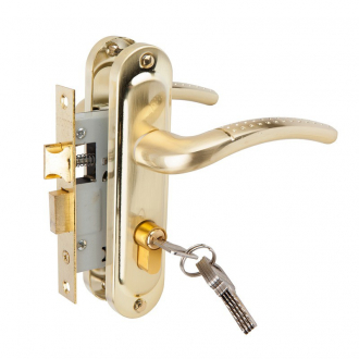 TRODOS.Замок врезной 50/106-ЦМ70 SB (золото мат) 202047 - Интернет-магазин бытовой техники, вентиляции, гигиенического оборудования Энерготехника, Екатеринбург