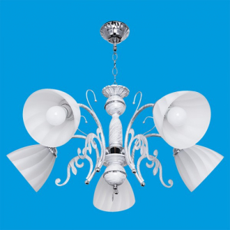 Люстра классическая  ЭкономСвет 2031H/5WT+SV WT - Интернет-магазин бытовой техники, вентиляции, гигиенического оборудования Энерготехника, Екатеринбург