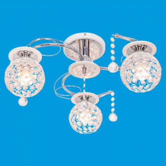 ЭкономСвет.Люстра модерн 20345 / 3CR + WT - Интернет-магазин бытовой техники, вентиляции, гигиенического оборудования Энерготехника, Екатеринбург