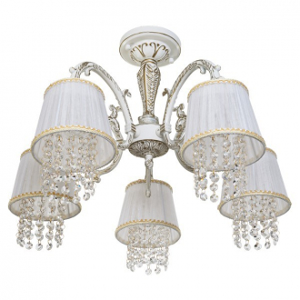 Люстра классическая с хрусталем ЭкономСвет 2046/5WG WT - Интернет-магазин бытовой техники, вентиляции, гигиенического оборудования Энерготехника, Екатеринбург