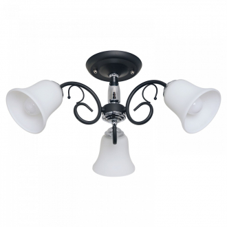 Потолочный светильник ЭкономСвет 205/3CR+BK WT - Интернет-магазин бытовой техники, вентиляции, гигиенического оборудования Энерготехника, Екатеринбург