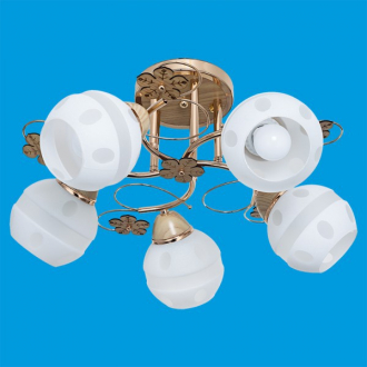 Потолочный светильник ЭкономСвет 2050T/5GD+BEG WT - Интернет-магазин бытовой техники, вентиляции, гигиенического оборудования Энерготехника, Екатеринбург