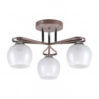 ЭкономСвет Подвесной светильник 10163/3COP+CR WT - Интернет-магазин бытовой техники, вентиляции, гигиенического оборудования Энерготехника, Екатеринбург