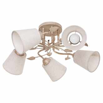 Потолочный светильник ЭкономСвет 2304YX/5YG BEG - Интернет-магазин бытовой техники, вентиляции, гигиенического оборудования Энерготехника, Екатеринбург