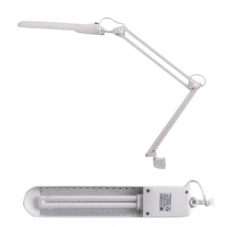 ТРАНСВИТ Светильник настольный "Дельта 1", на струбцине, люминесцентный 11Вт серый 70см G23 - Интернет-магазин бытовой техники, вентиляции, гигиенического оборудования Энерготехника, Екатеринбург