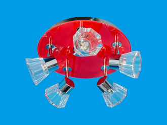 ЭкономСвет.Спот потолочный 23353 / 5CR + RED CL - Интернет-магазин бытовой техники, вентиляции, гигиенического оборудования Энерготехника, Екатеринбург