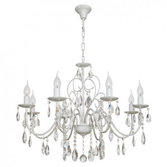 Люстра классическая с хрусталем ЭкономСвет 2346/8WG - Интернет-магазин бытовой техники, вентиляции, гигиенического оборудования Энерготехника, Екатеринбург