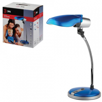 ЭРА Светильник настольный NE-301, на подставке, для люминесцентной или светодиодной лампы, синий - Интернет-магазин бытовой техники, вентиляции, гигиенического оборудования Энерготехника, Екатеринбург