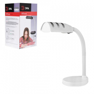 ЭРА Светильник настольный NE-302, на подставке, для люминесцентной или светодиодной лампы, белый E27 - Интернет-магазин бытовой техники, вентиляции, гигиенического оборудования Энерготехника, Екатеринбург