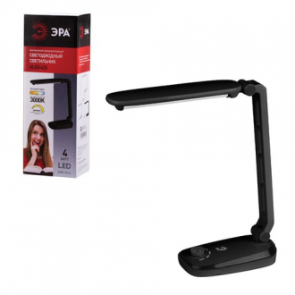 ЭРА Светильник настольный NLED-425, на подставке, светодиодный, аккумуляторный 4Вт черный - Интернет-магазин бытовой техники, вентиляции, гигиенического оборудования Энерготехника, Екатеринбург