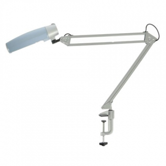 ТРАНСВИТ Светильник настольный Гавана на струбцине люминесцентный 23Вт серебристо-голубой 60см Е27 - Интернет-магазин бытовой техники, вентиляции, гигиенического оборудования Энерготехника, Екатеринбург