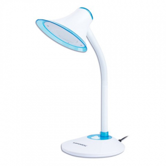 SONNEN Светильник настольный OU-608, на подставке, светодиодный, 5 Вт, белый/синий - Интернет-магазин бытовой техники, вентиляции, гигиенического оборудования Энерготехника, Екатеринбург