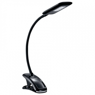 SUPRA Светильник настольный SL-TL504, на прищепке, светодиодный, 5 Вт, сенсорное управление, черный - Интернет-магазин бытовой техники, вентиляции, гигиенического оборудования Энерготехника, Екатеринбург