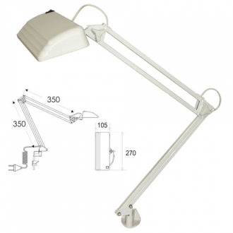 ТРАНСВИТ Светильник настольный Дельта П-С32 на струбцине, светодиодный, 12 Вт, белый, высота 60 см - Интернет-магазин бытовой техники, вентиляции, гигиенического оборудования Энерготехника, Екатеринбург
