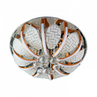 Потолочный светильник  ЭкономСвет 70228/5CR+SG WT RC WTLED - Интернет-магазин бытовой техники, вентиляции, гигиенического оборудования Энерготехника, Екатеринбург