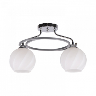 Потолочный светильник  ЭкономСвет 25062/2CR+GR WT - Интернет-магазин бытовой техники, вентиляции, гигиенического оборудования Энерготехника, Екатеринбург