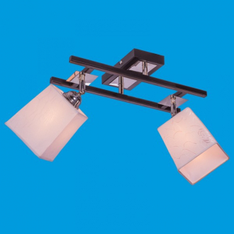 ЭкономСвет.Люстра модерн 2606 / 2 A BK + CR WT - Интернет-магазин бытовой техники, вентиляции, гигиенического оборудования Энерготехника, Екатеринбург