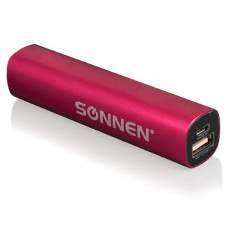 SONNEN Аккумулятор внешний универсальный PB-2200 емкость 2200мАч выходной ток 1А розовый - Интернет-магазин бытовой техники, вентиляции, гигиенического оборудования Энерготехника, Екатеринбург