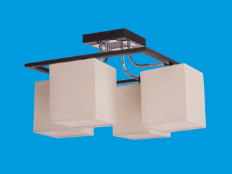 ЭкономСвет.Люстра 2693 / 4B BK + CR YL - Интернет-магазин бытовой техники, вентиляции, гигиенического оборудования Энерготехника, Екатеринбург