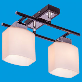 ЭкономСвет.Люстра 27002 / 2BK + CR MK - Интернет-магазин бытовой техники, вентиляции, гигиенического оборудования Энерготехника, Екатеринбург