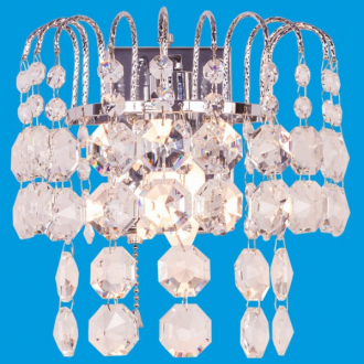 ЭкономСвет.Бра хрусталь 2821 / 1wCR + WT - Интернет-магазин бытовой техники, вентиляции, гигиенического оборудования Энерготехника, Екатеринбург