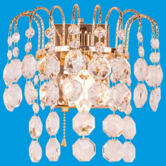ЭкономСвет.Бра хрусталь 2821 / 1wFGD + WT - Интернет-магазин бытовой техники, вентиляции, гигиенического оборудования Энерготехника, Екатеринбург